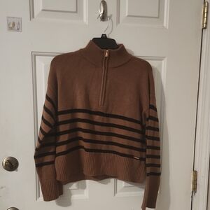 DKNY Half Zip Sweater Women's